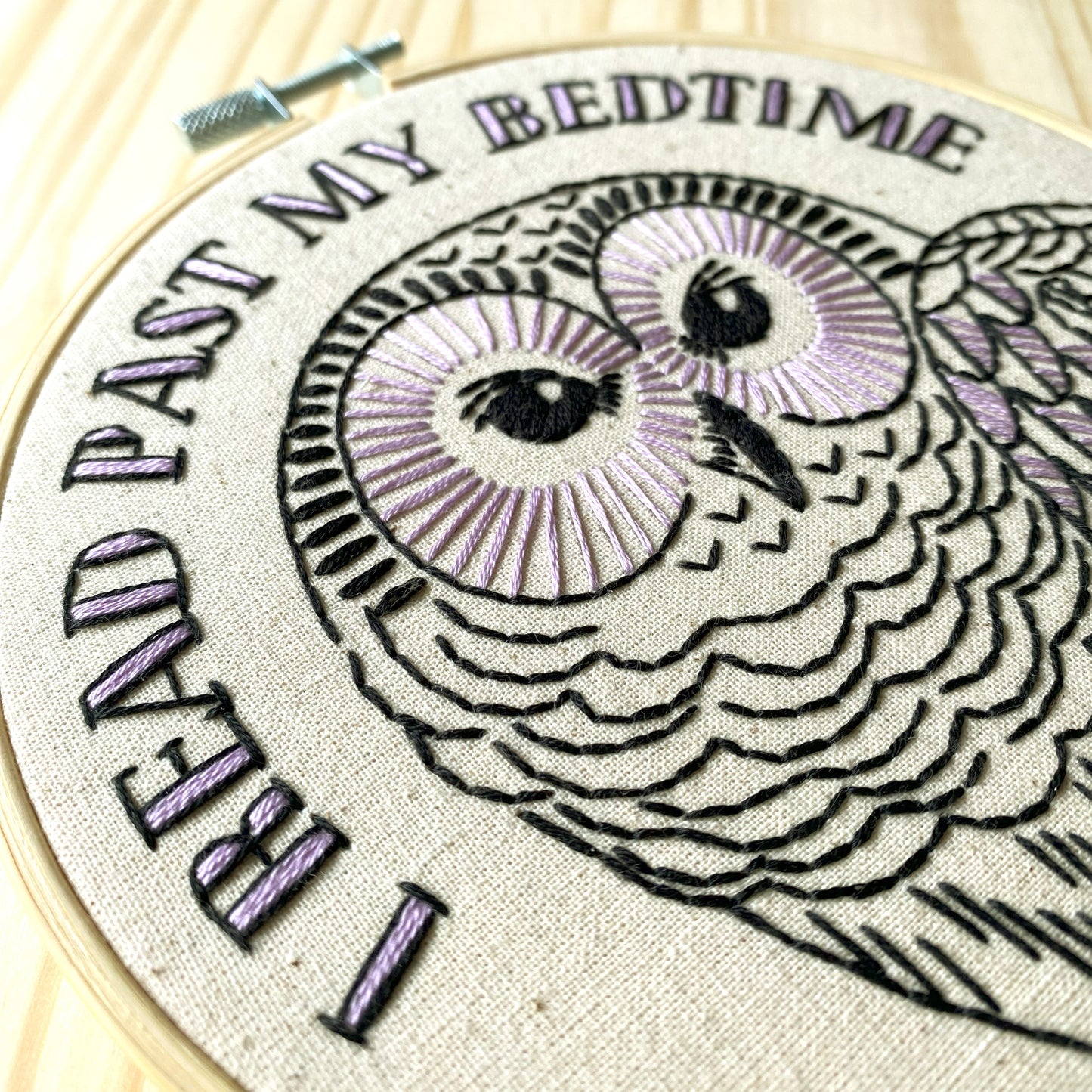 Pre-Printed Fabric: I read past my bedtime v.2