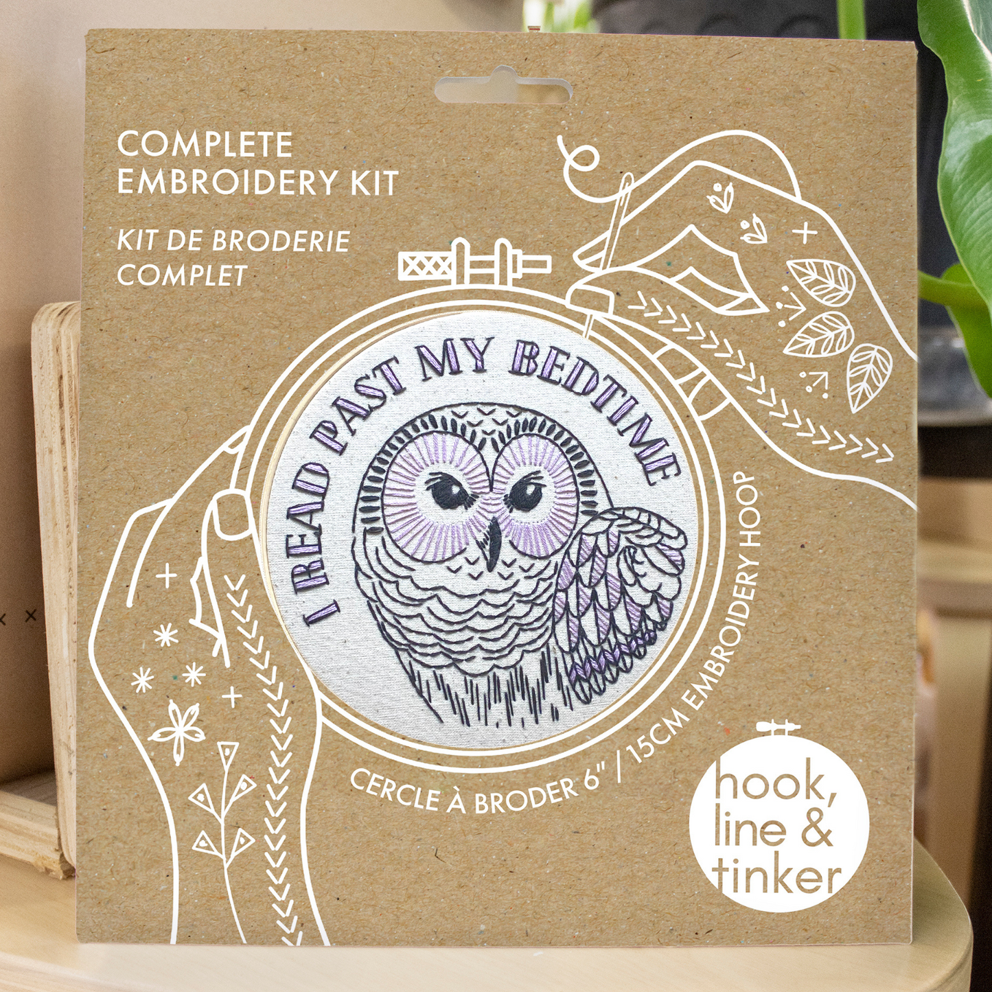 I read past my bedtime Complete Embroidery Kit v.2