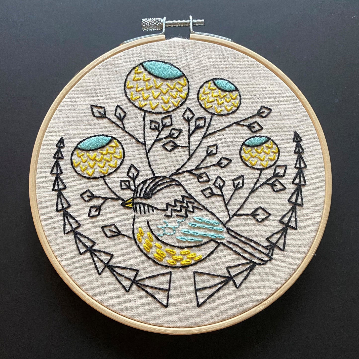 Pre-Printed Fabric: Chickadee