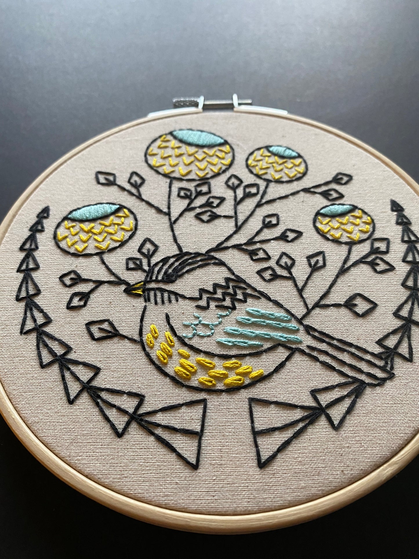 Pre-Printed Fabric: Chickadee