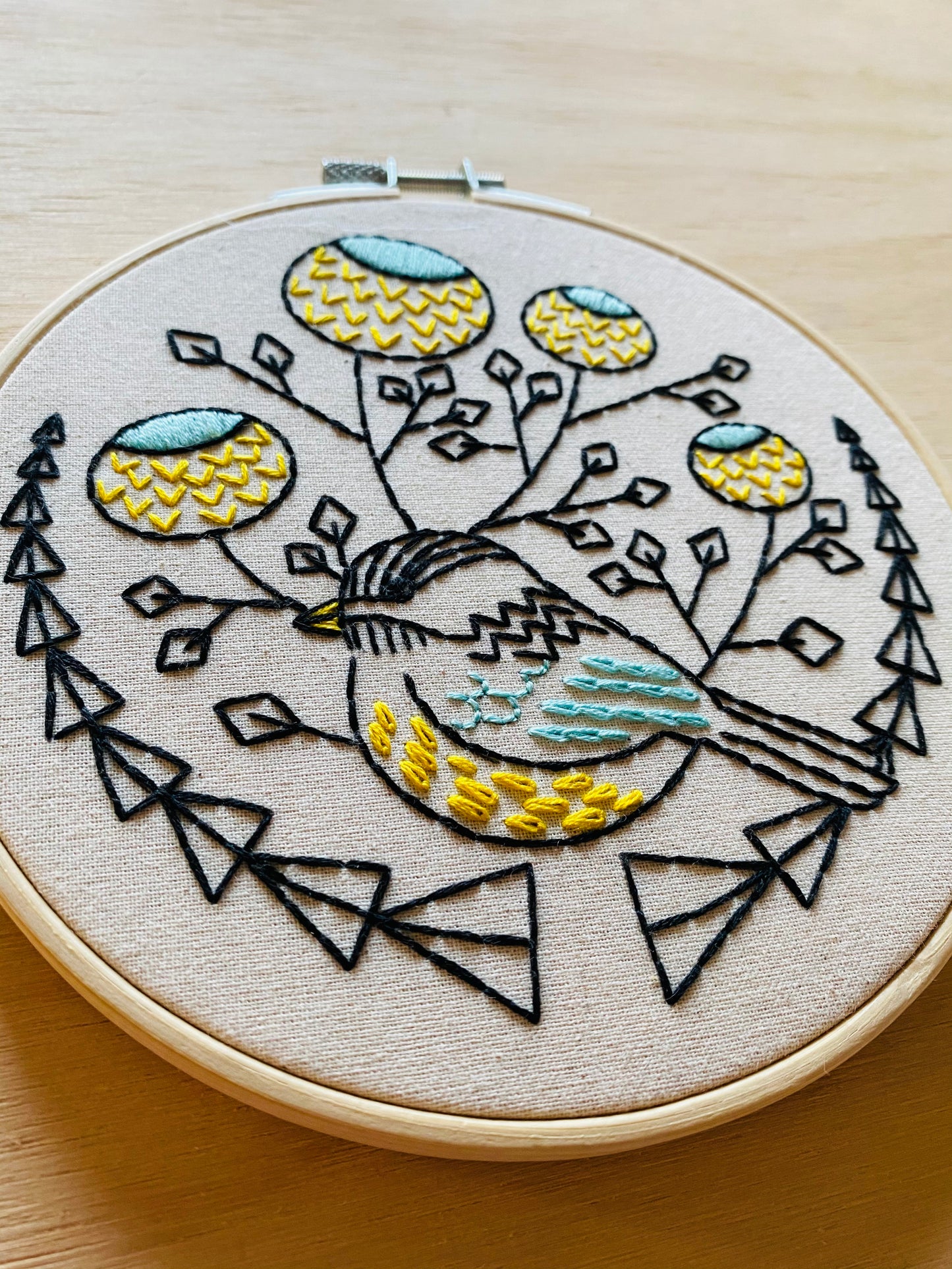 Pre-Printed Fabric: Chickadee