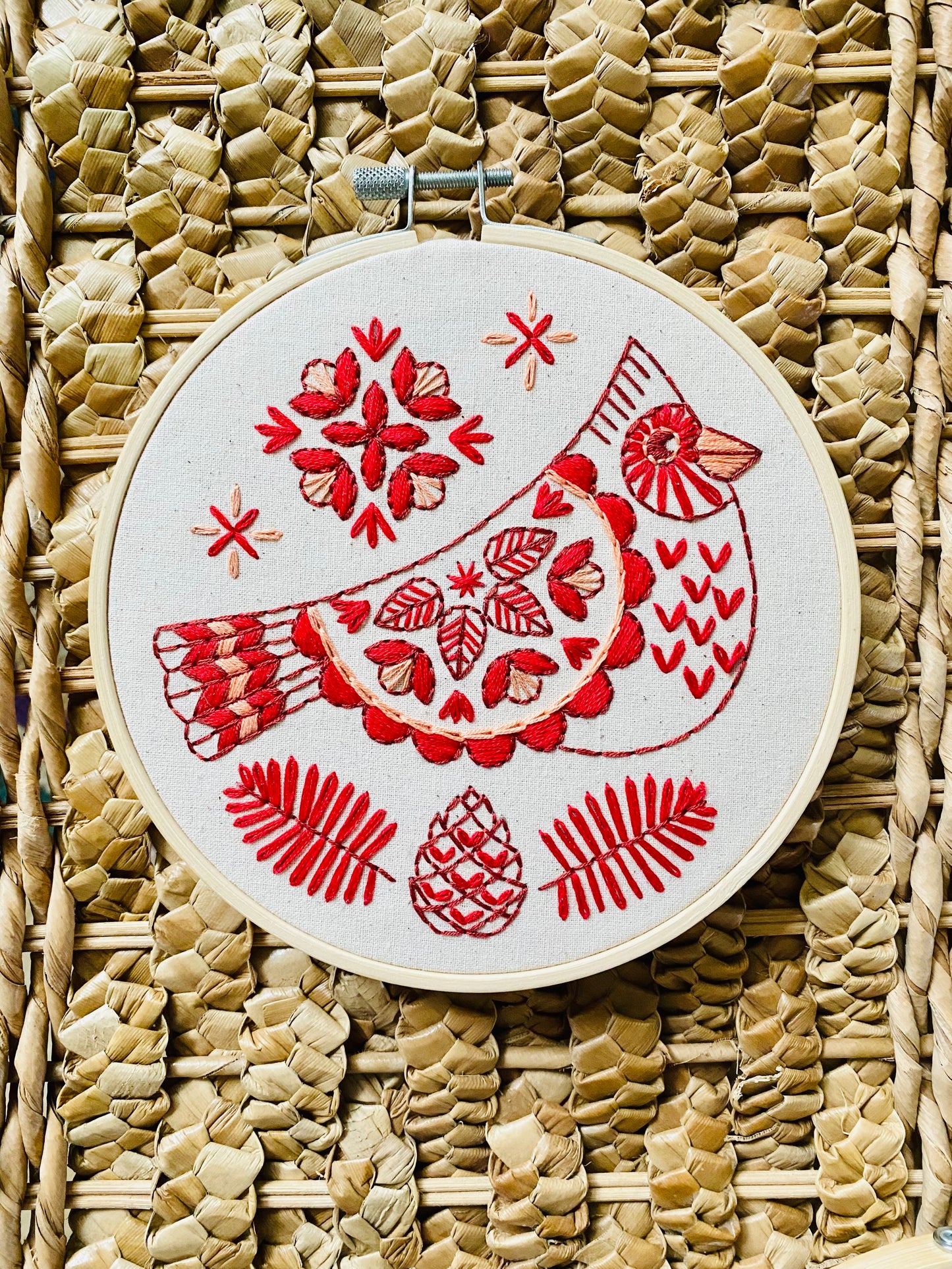 Pre-Printed Fabric: Cardinal