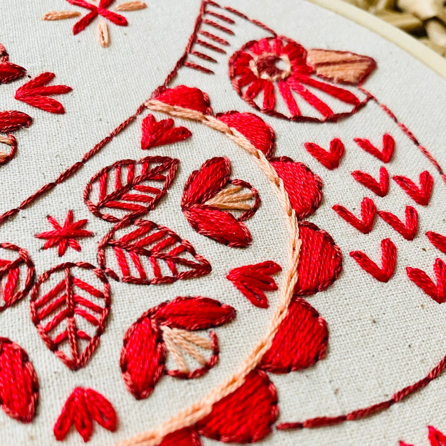 Pre-Printed Fabric: Cardinal