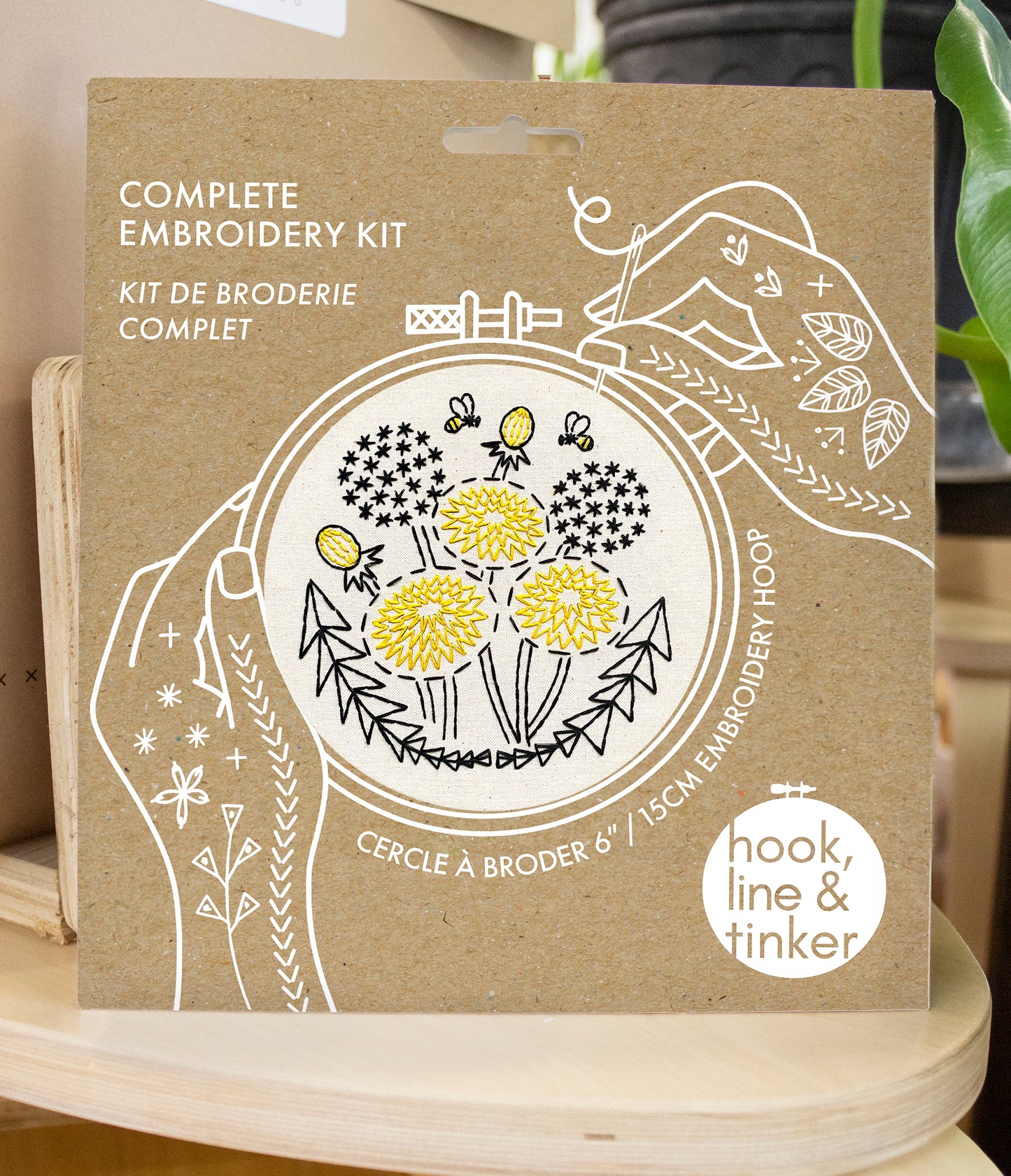 Dandelion Complete  Embroidery Kit