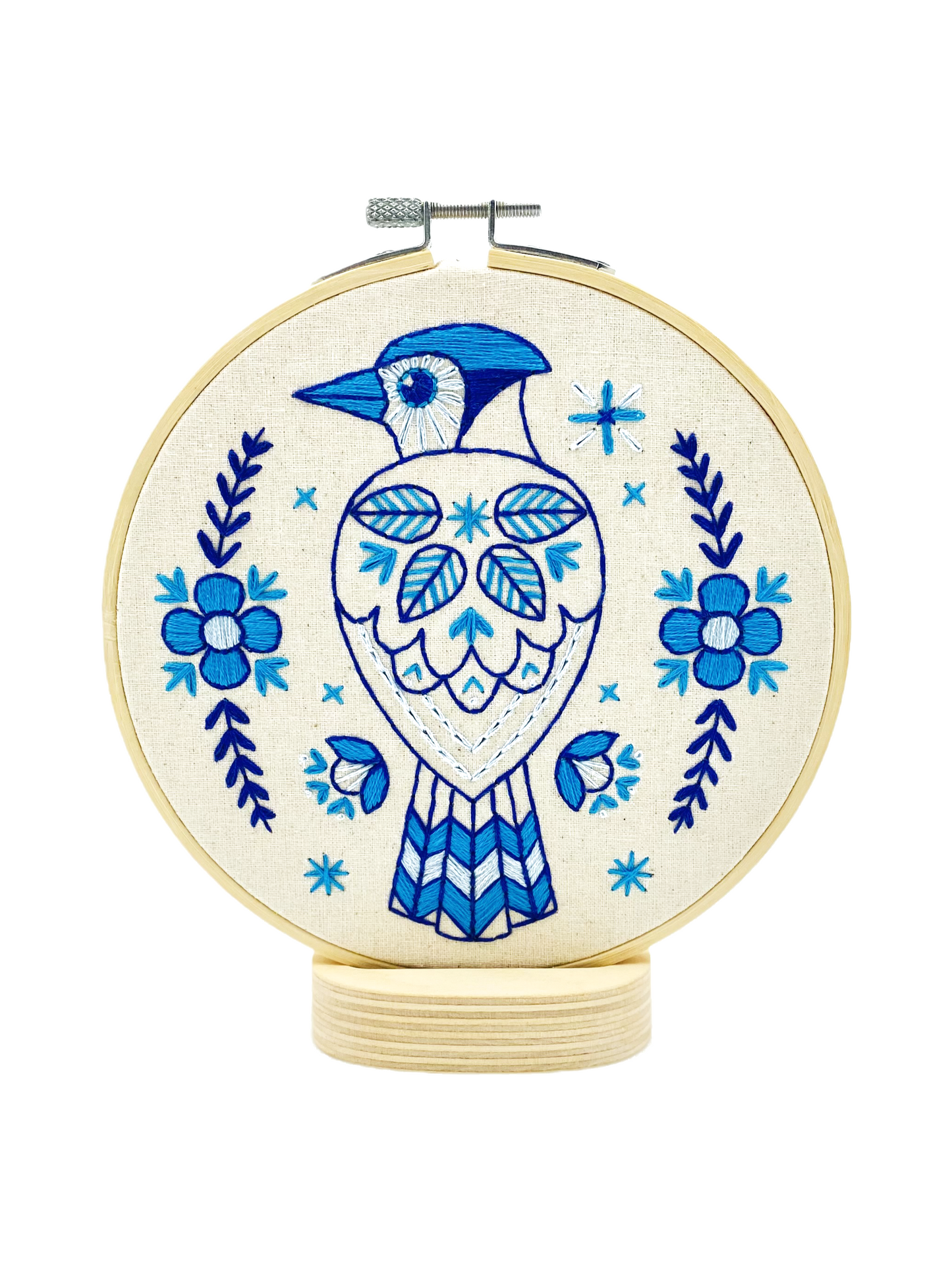 Blue Jay Complete Embroidery Kit