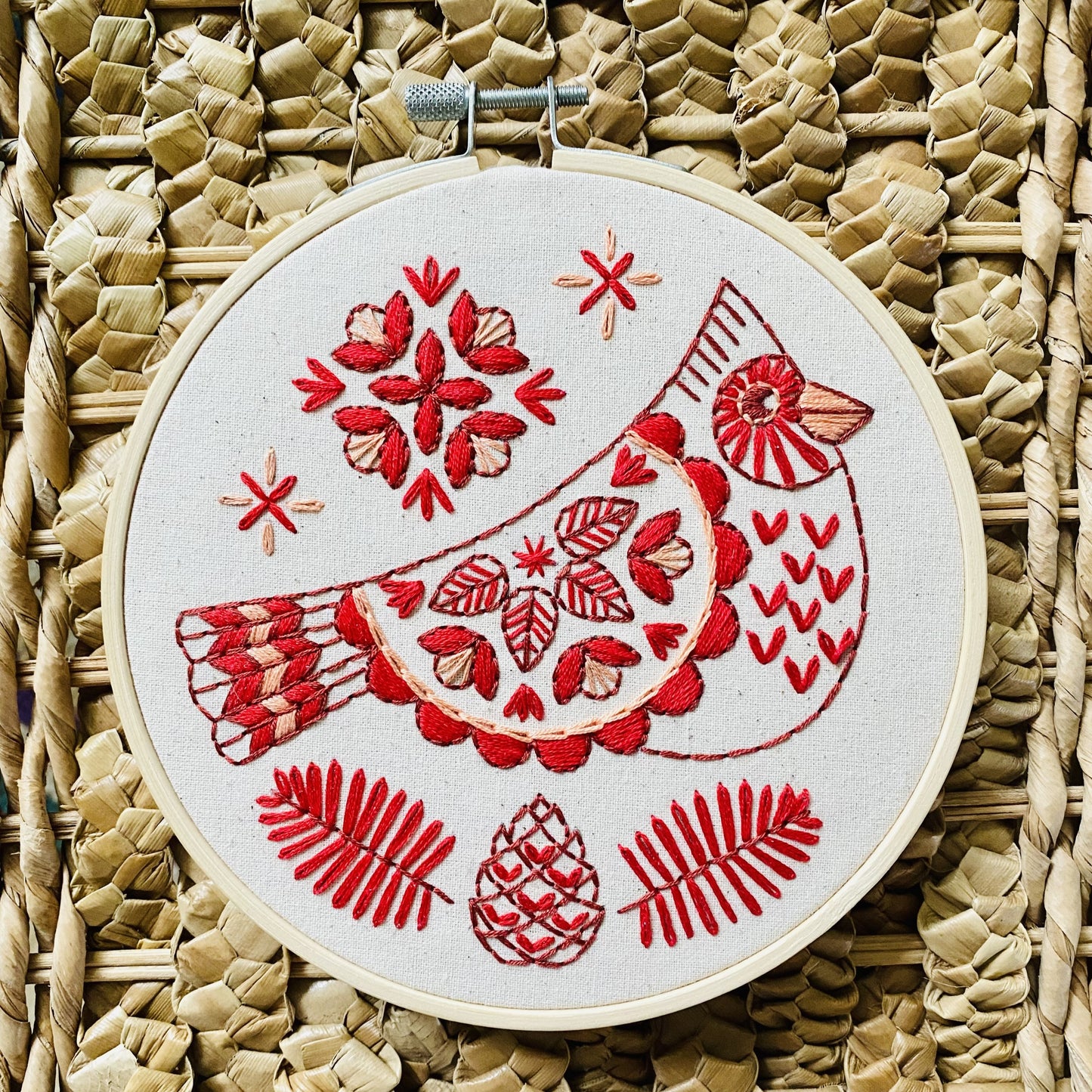 Pre-Printed Fabric: Cardinal