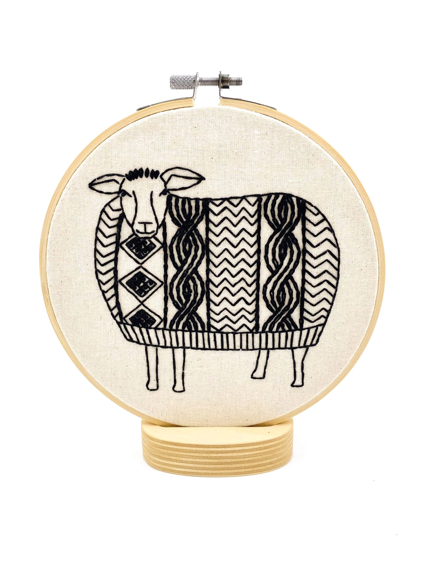 Sweater Weather Sheep Complete Embroidery Kit