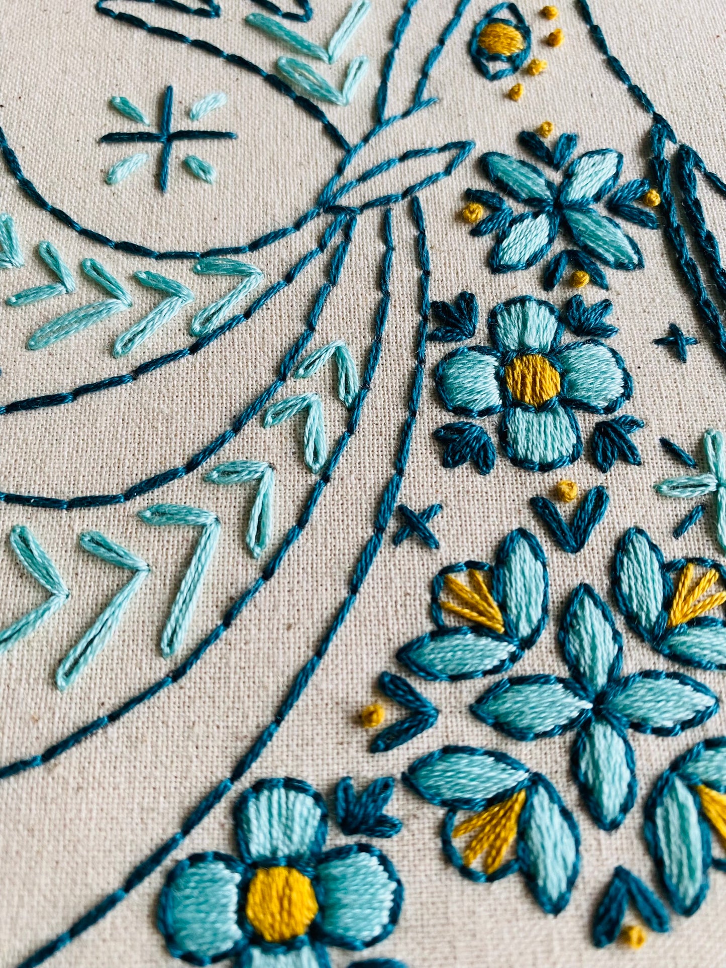 Pre-Printed Fabric: Folk Caribou