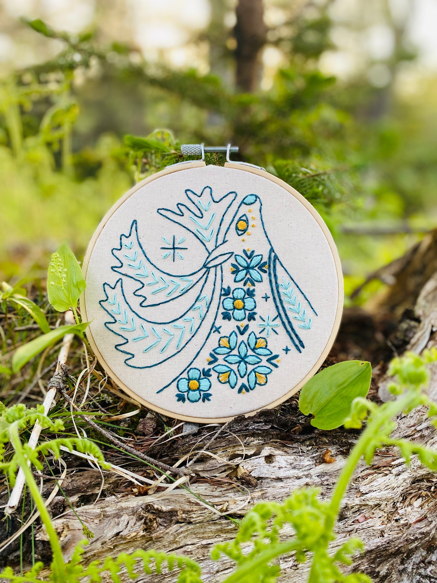 Pre-Printed Fabric: Folk Caribou