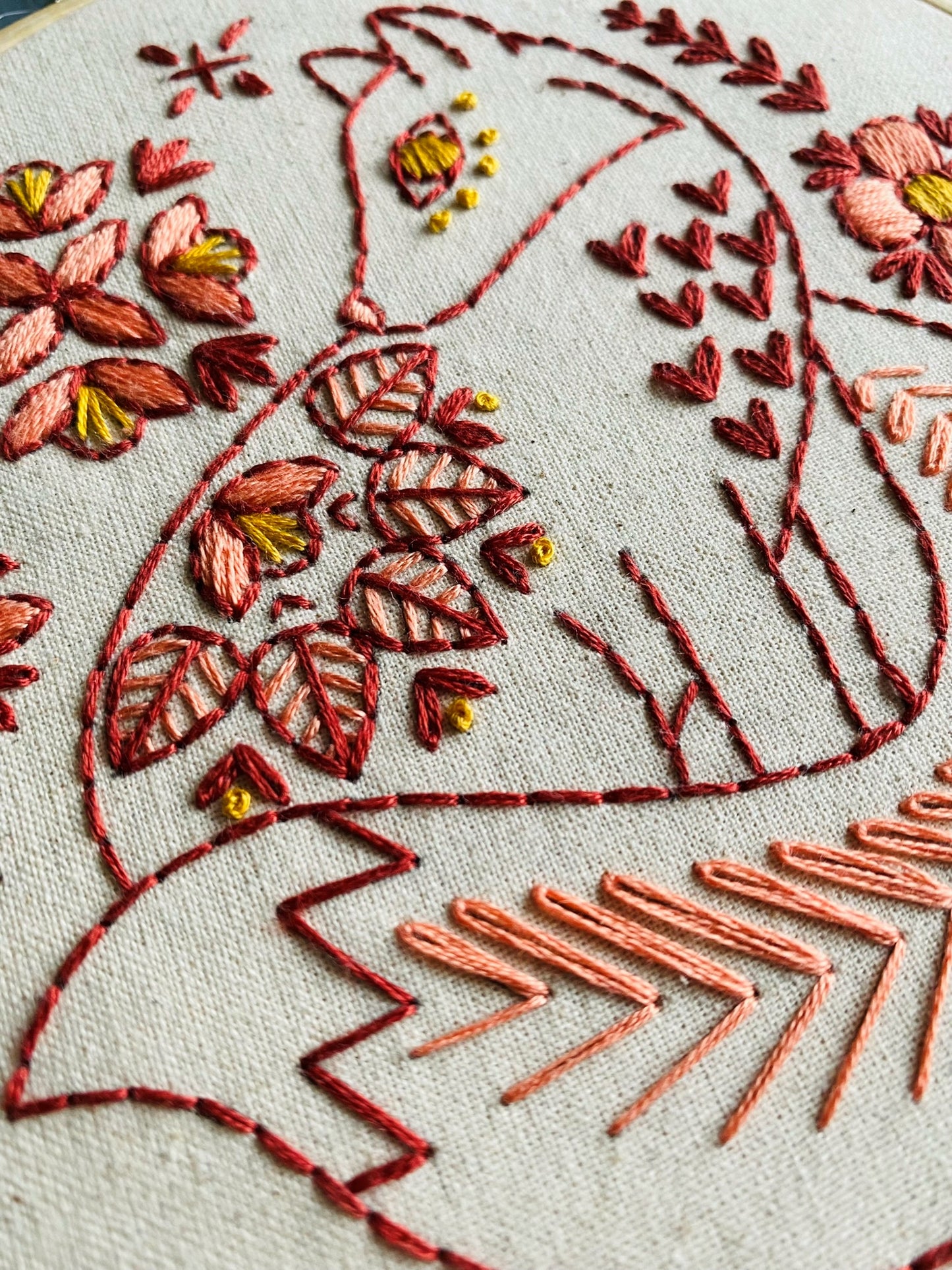 Pre-Printed Fabric: Folk Fox
