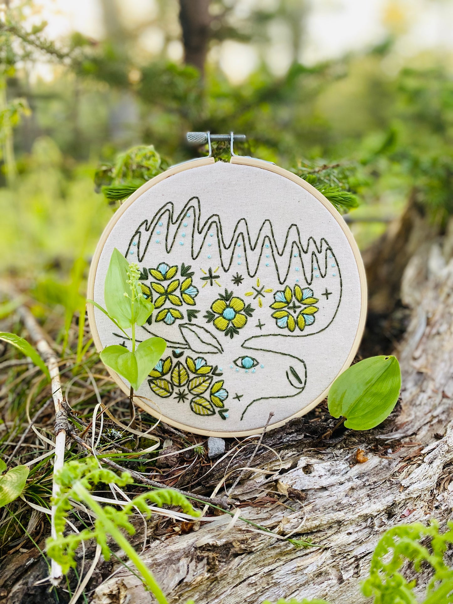 Pre-Printed Fabric: Folk Moose