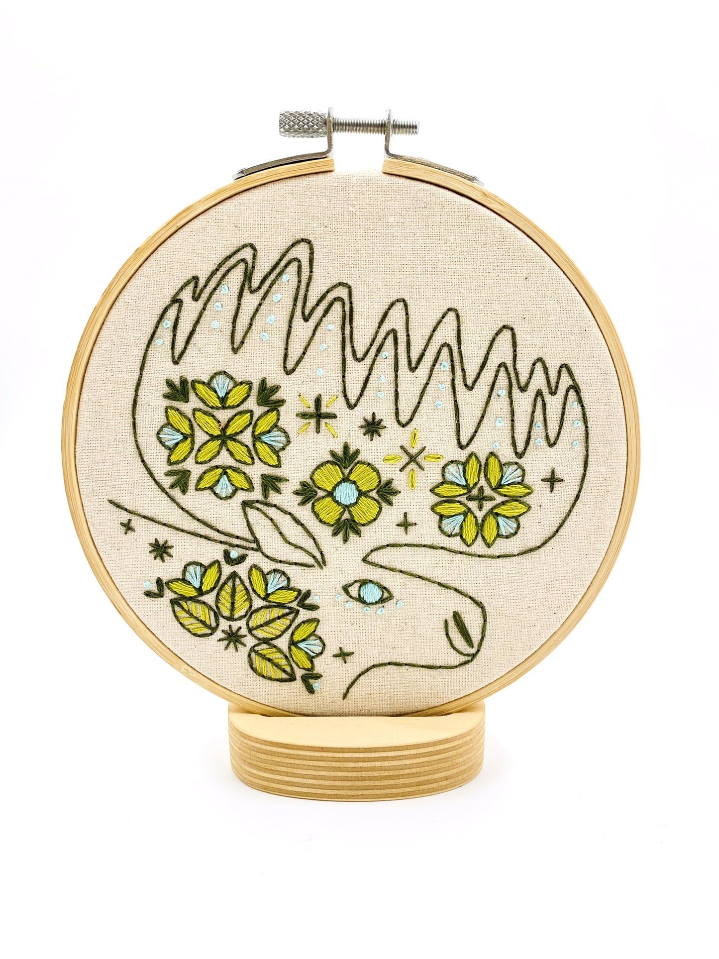 Folk Moose Complete Embroidery Kit