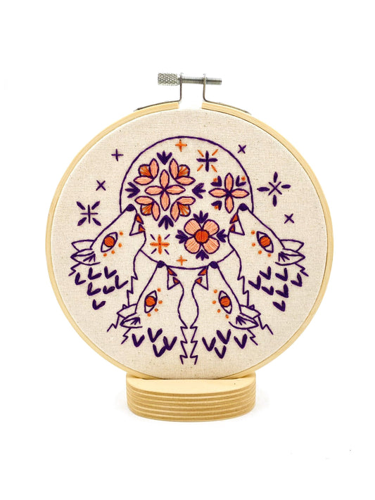 Folk Wolves Complete Embroidery Kit