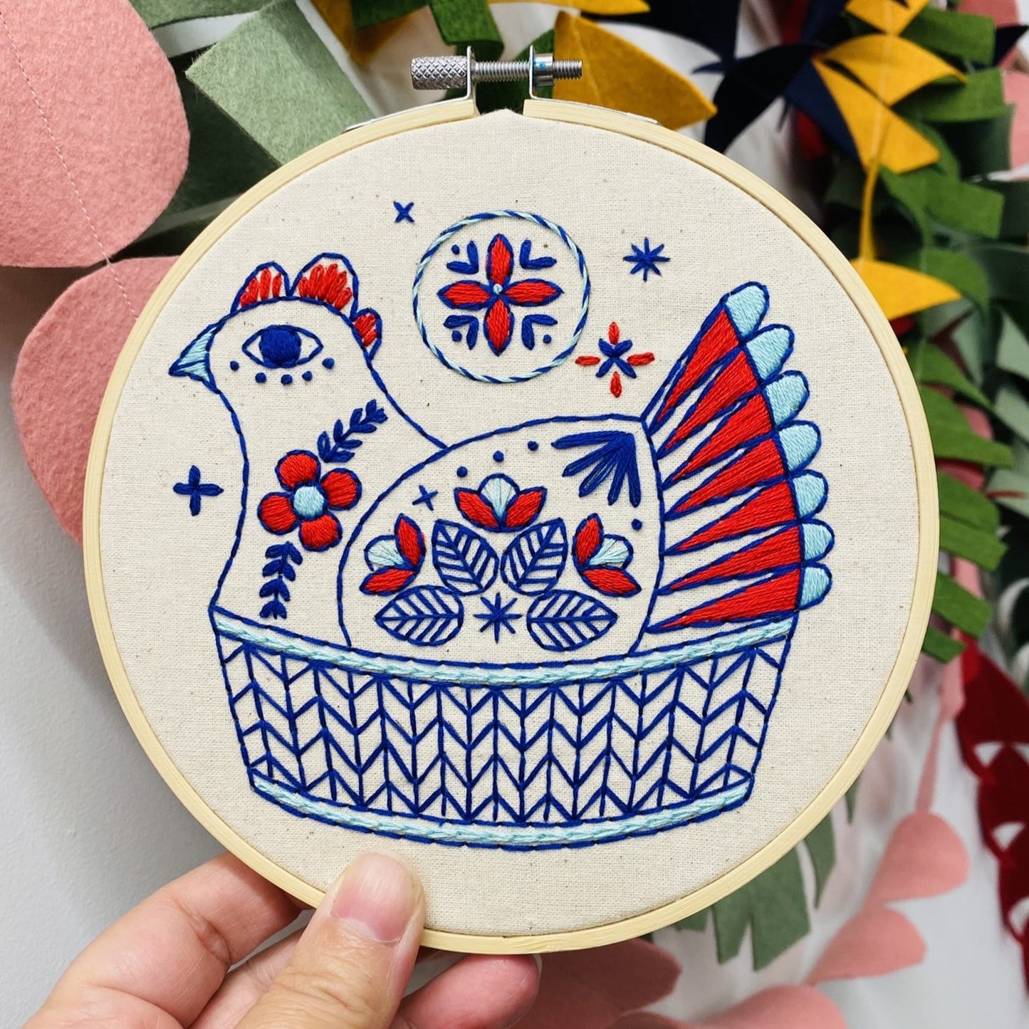 Pre-Printed Fabric: French Hen