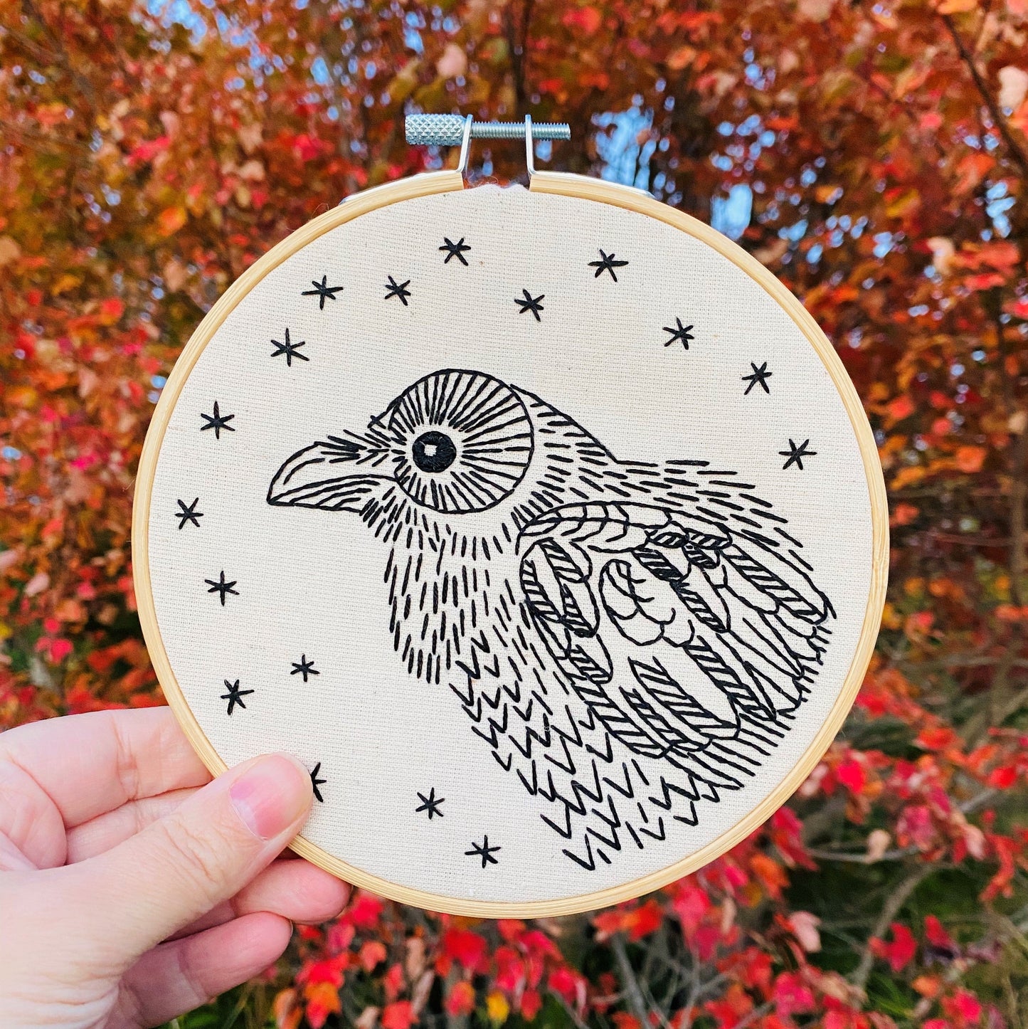 Pre-Printed Fabric Raven - Nevermore