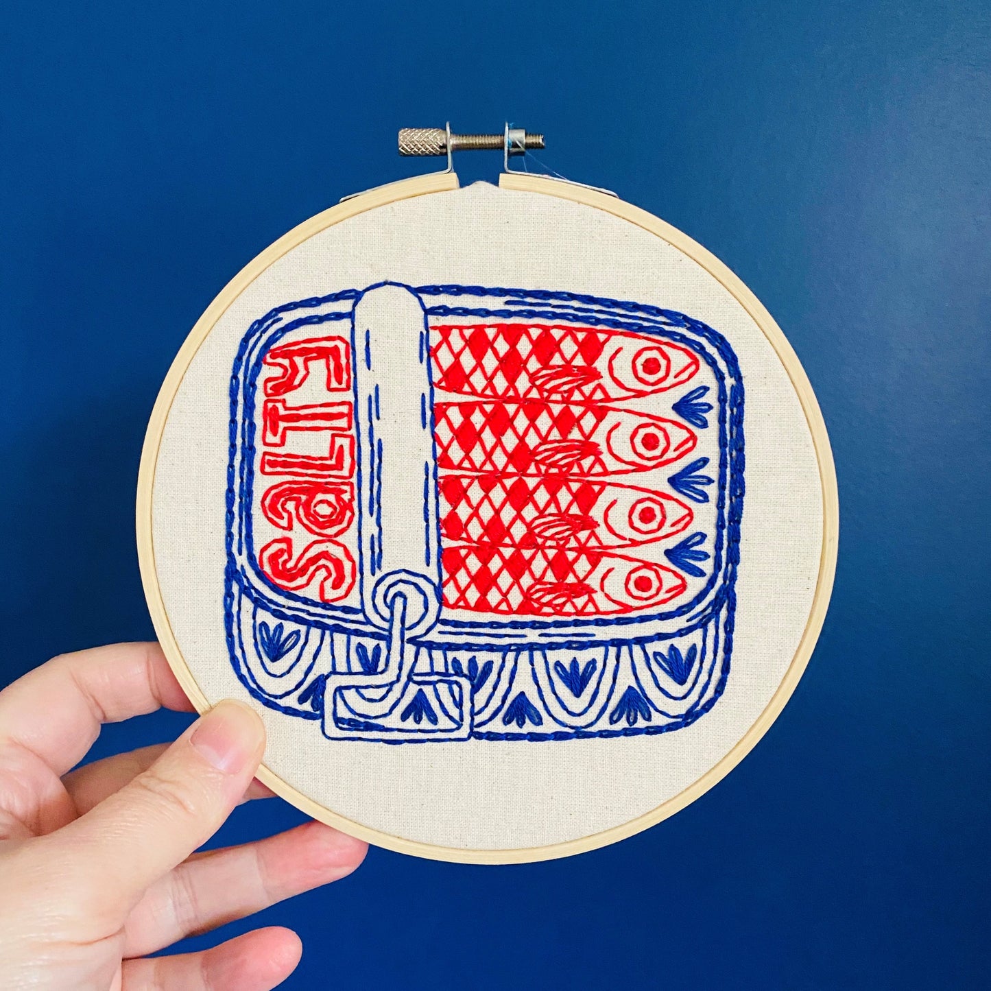 Pre-Printed Fabric: Sardines