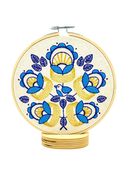 Golden Rings Complete Embroidery Kit