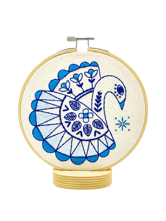 Swan Swimming Complete Embroidery Kit