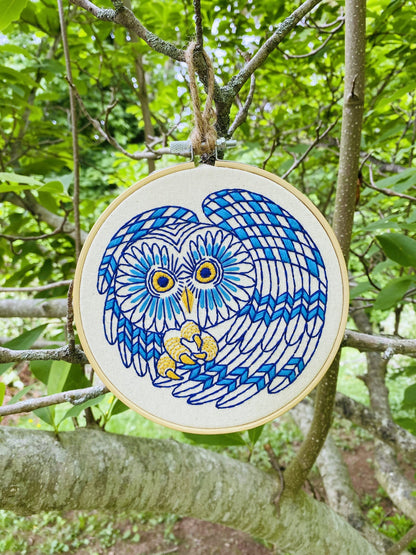 Pre-Printed Fabric: Boreal Owl