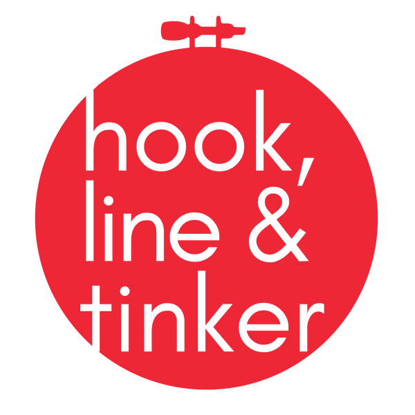 Hook, Line & Tinker - modern embroidery kits