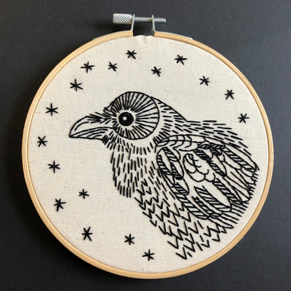Raven Nevermore Complete Embroidery Kit