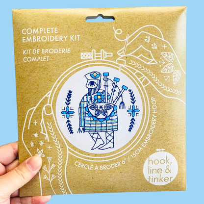 Bagpiper Complete Embroidery Kit