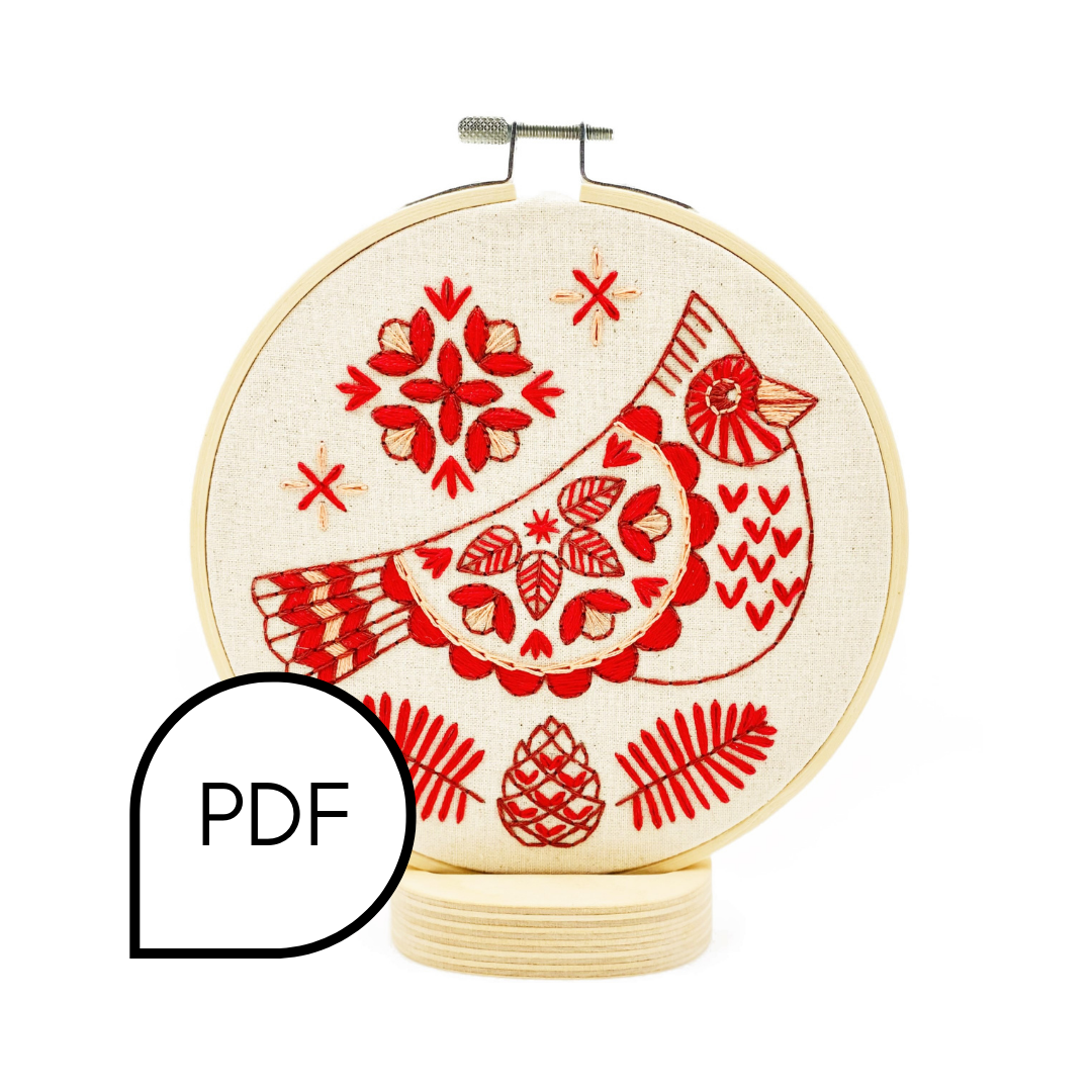 Cardinal Embroidery PDF Download - English and French