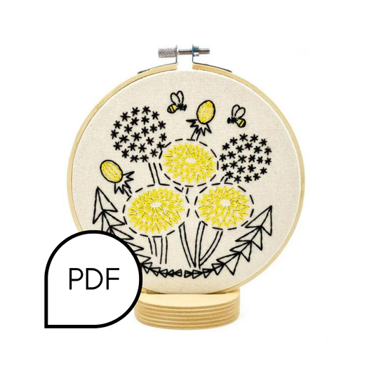 Dandelion Embroidery PDF Download