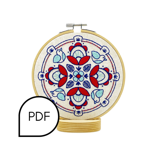 Drum Embroidery PDF Download - English and French