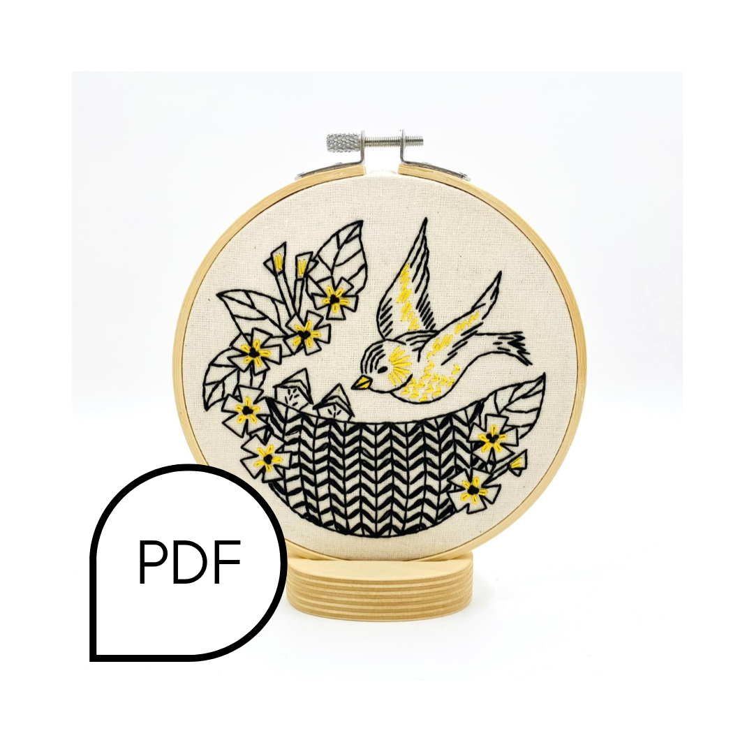 Goldfinch Embroidery PDF Download