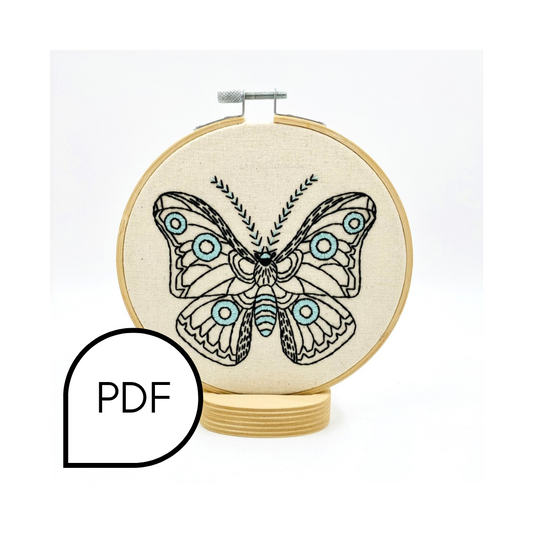 Moth in Cloth Embroidery PDF Download