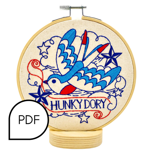 Hunky Dory Embroidery PDF Download