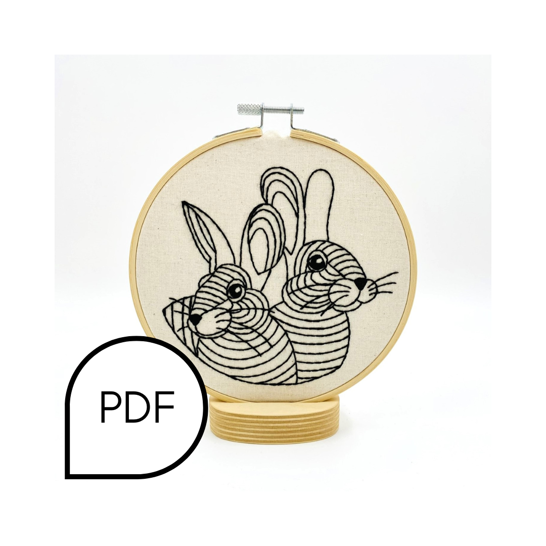 Rabbit Rabbit Embroidery PDF Download