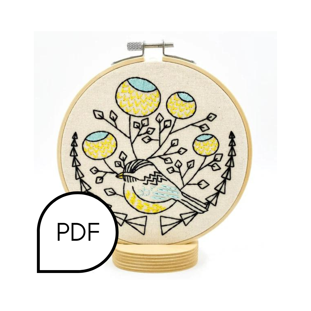 Chickadee Embroidery PDF Download