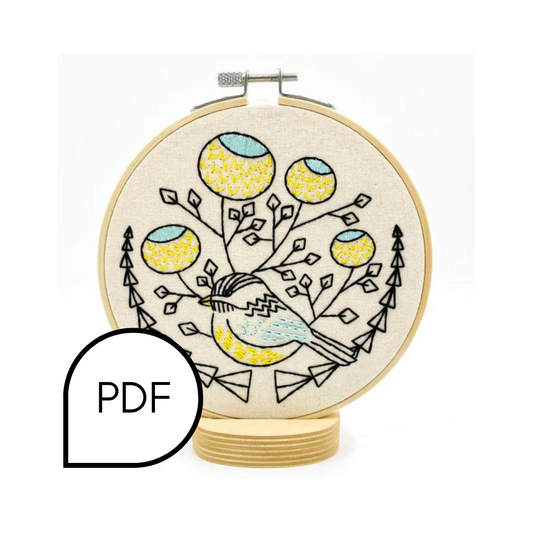 Chickadee Embroidery PDF Download