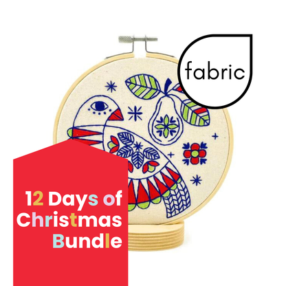 Pre-Printed Fabric Bundle: 12 Days of Christmas