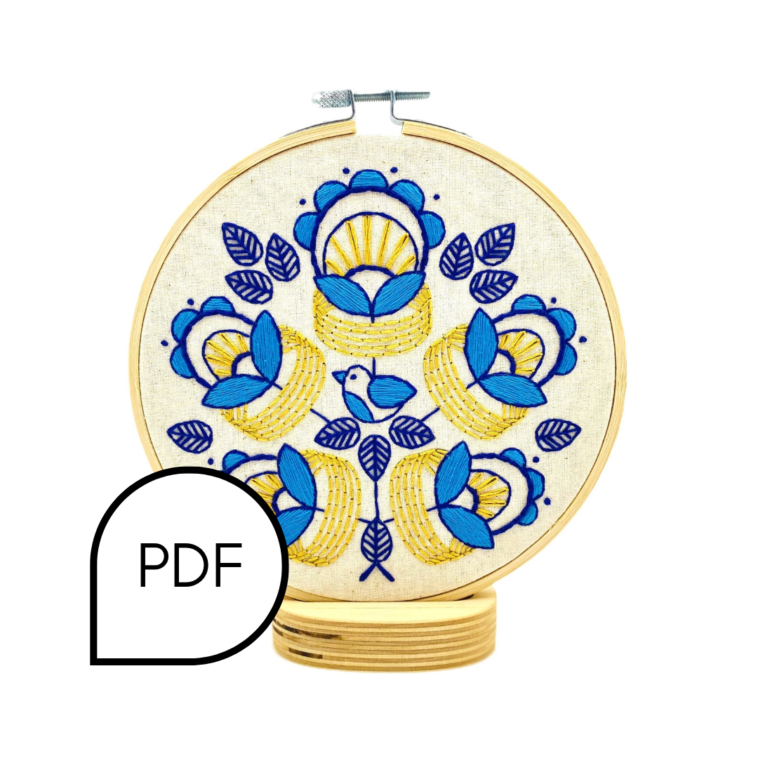 Embroidered Rings Free Patterns Golden Rings Embroidery PDF Download - English and French – Hook, Line ...
