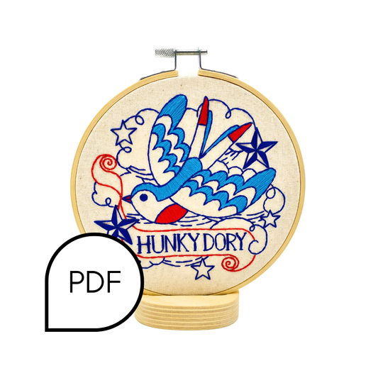 Hunky Dory Embroidery PDF Download - English and French