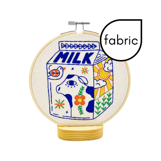 Pre-Printed Fabric: Milk