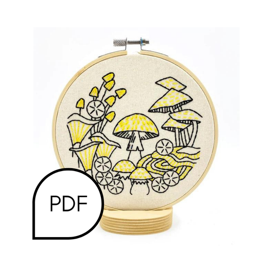 Mushrooms Embroidery PDF Download