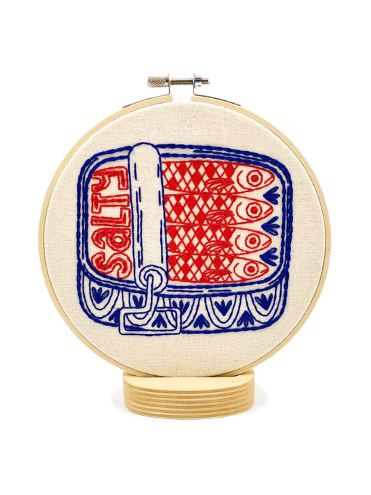 Sardines Complete Embroidery Kit