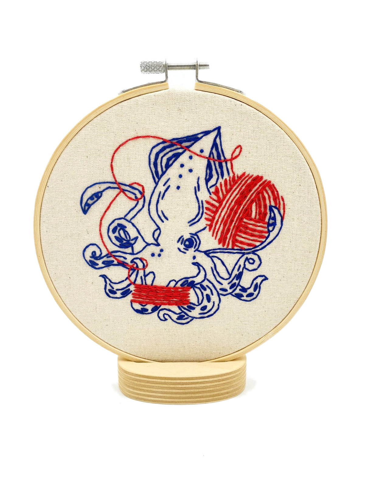 Squid Balling Yarn Complete Embroidery Kit