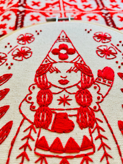 Pre-Printed Fabric: Nordic "Julia" Gnome