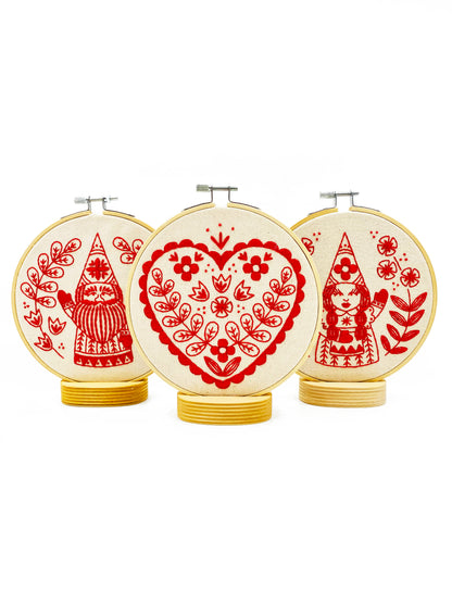 Nordic Heart Complete Embroidery Kit