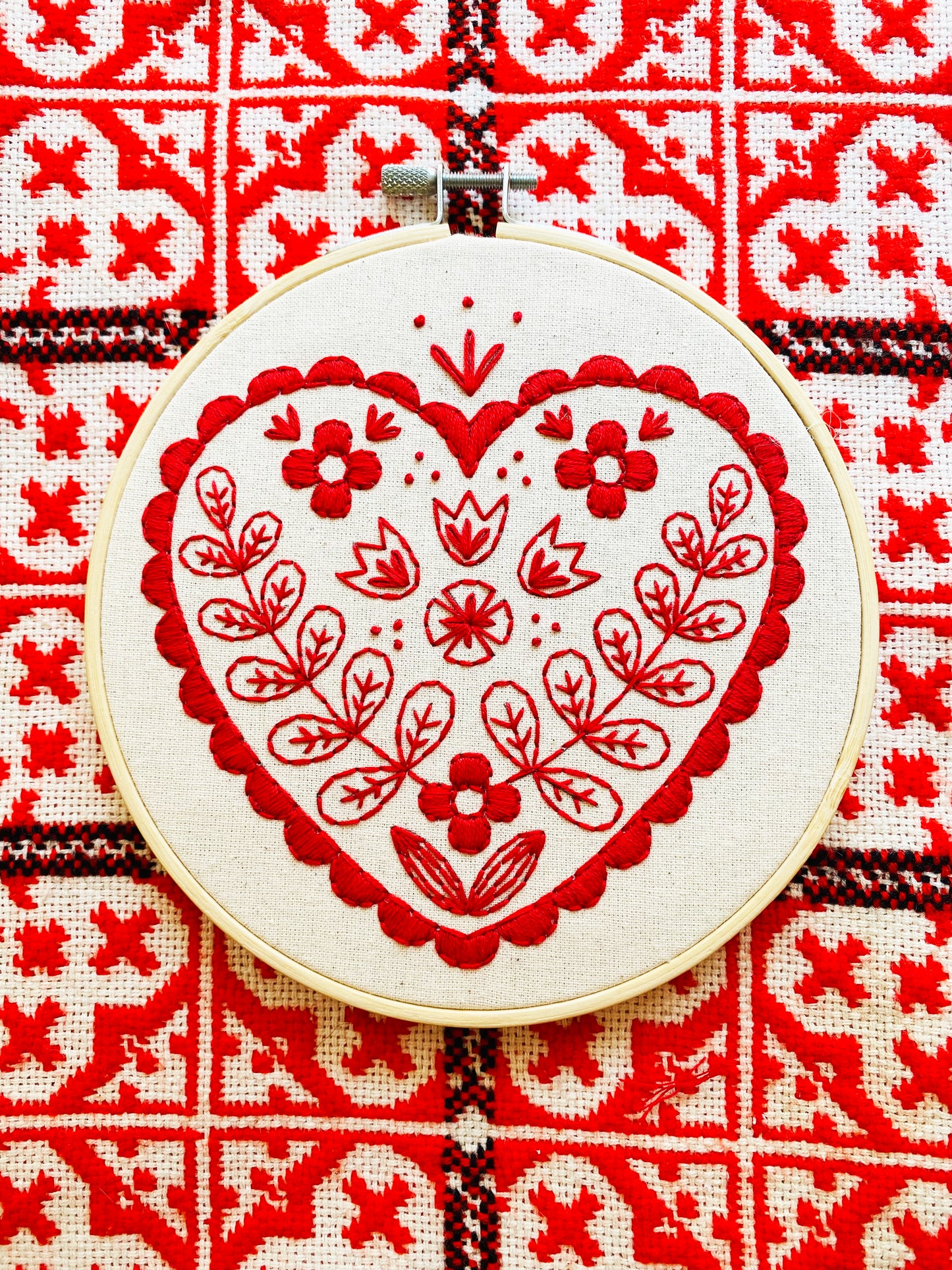 Nordic Heart Complete Embroidery Kit