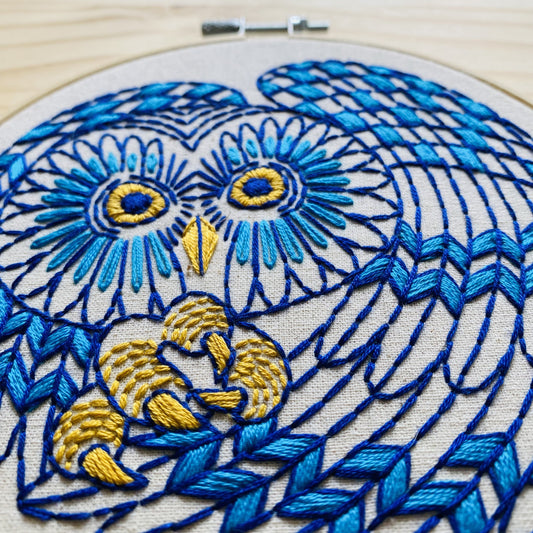 Pre-Printed Fabric: Boreal Owl