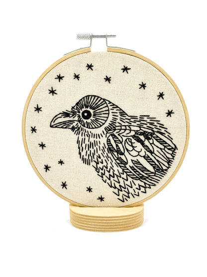 Raven Nevermore Complete Embroidery Kit