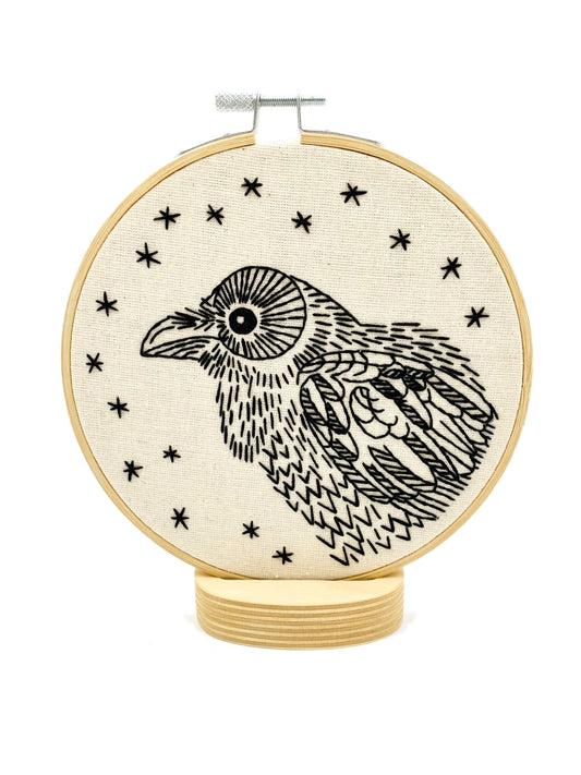 Raven Nevermore Complete Embroidery Kit