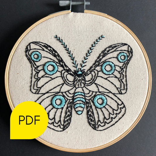 Moth in Cloth Embroidery PDF Download