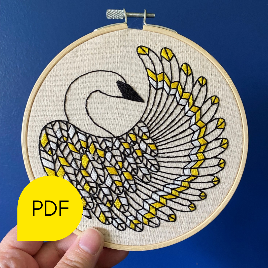 Trumpeter Swan Embroidery PDF Download